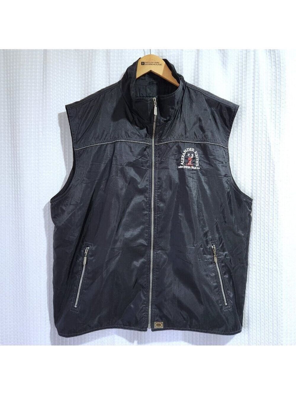 Alexander Keiths Vest Large Black Nokia Brier Halifax 2003 Beer Promo Vintage